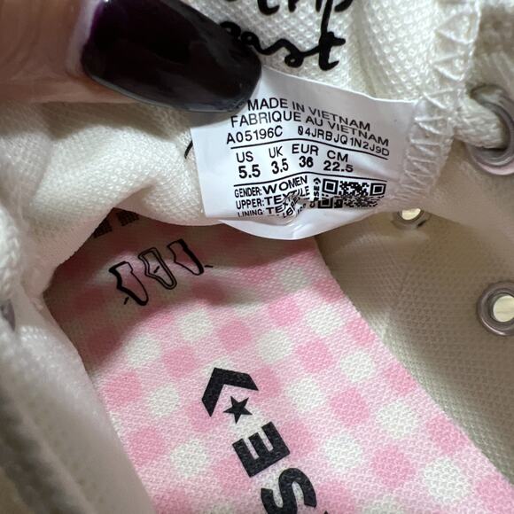 Converse Chuck Taylor All Star Low 'Embroidered Bouquets' Shoes Women Size 5.5 - Picture 10 of 10